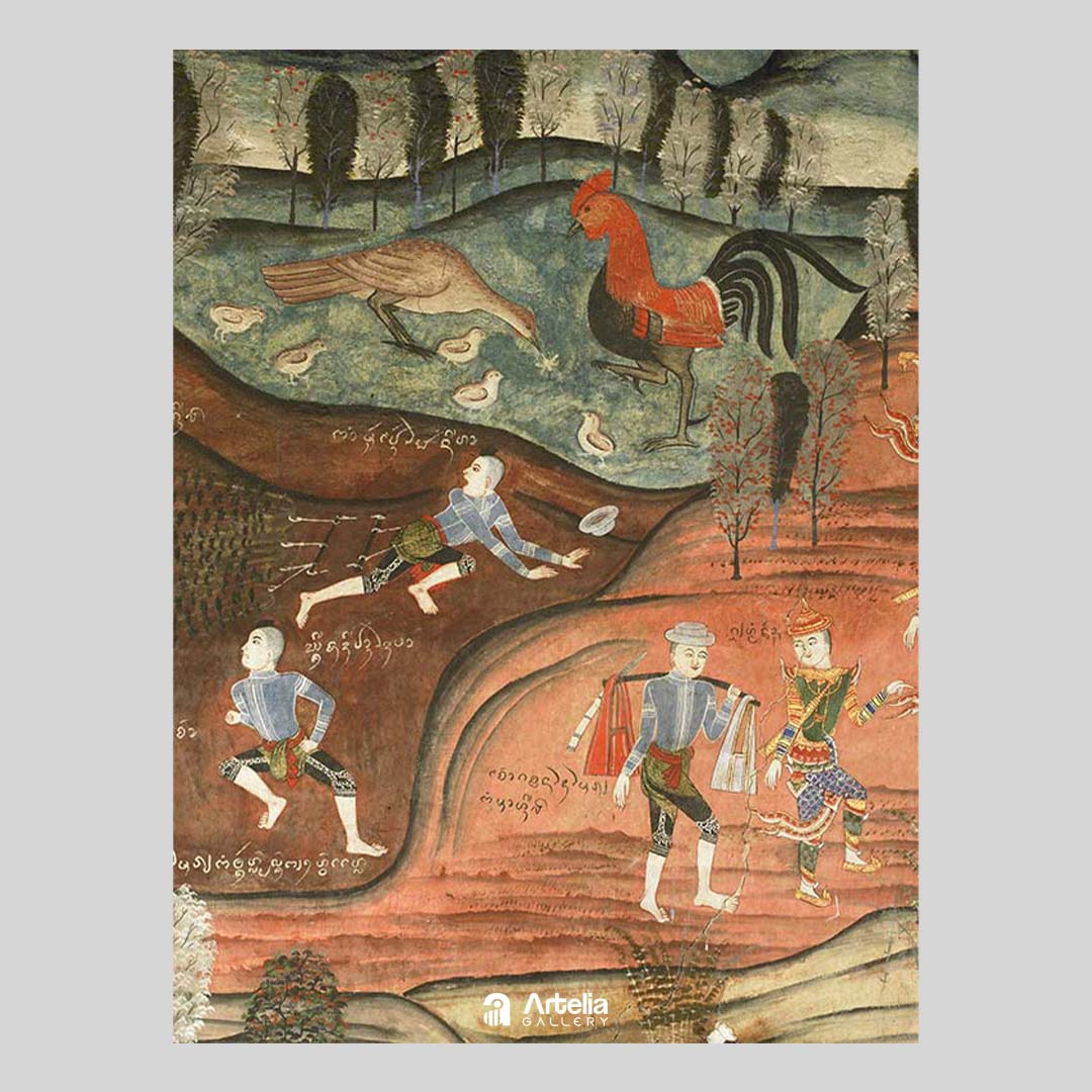 แม่ไก่เลี้ยงลูกไก่