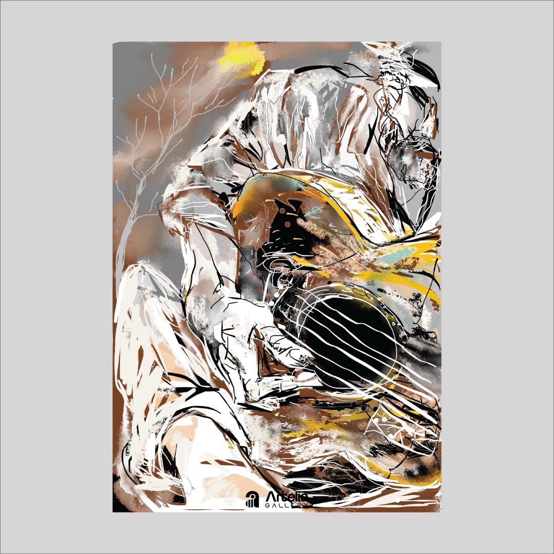 ภาพจำ ฉากนัยใจ NO.10 โดย หงา คาราวาน ศิลปินแห่งชาติ ภาพเขียนดิจิทัลปริ้นท์