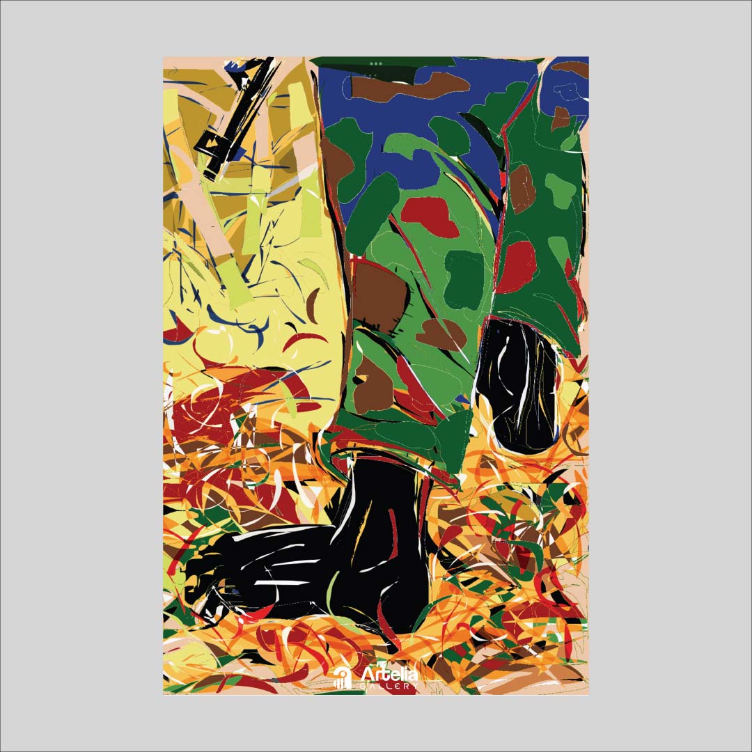 ภาพจำ ฉากนัยใจ NO.101 โดย หงา คาราวาน ศิลปินแห่งชาติ ภาพเขียนดิจิทัลปริ้นท์