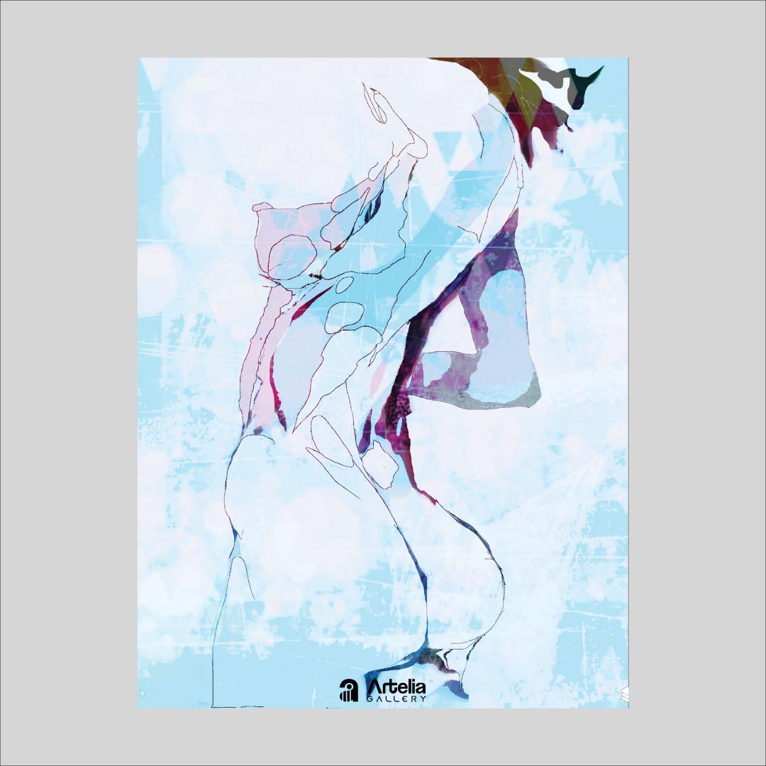 ภาพจำ ฉากนัยใจ NO.107 โดย หงา คาราวาน ศิลปินแห่งชาติ ภาพเขียนดิจิทัลปริ้นท์