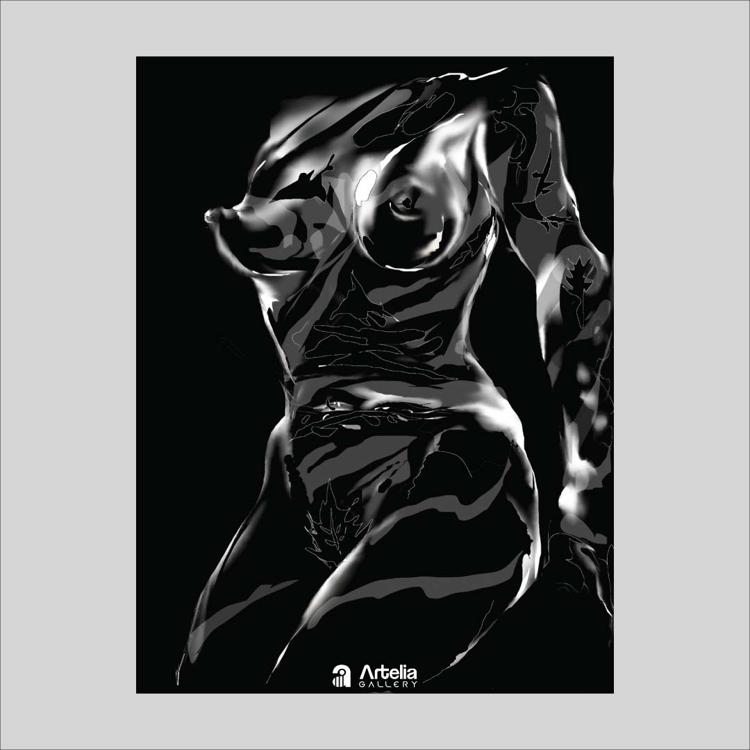 ภาพจำ ฉากนัยใจ NO.108 โดย หงา คาราวาน ศิลปินแห่งชาติ ภาพเขียนดิจิทัลปริ้นท์