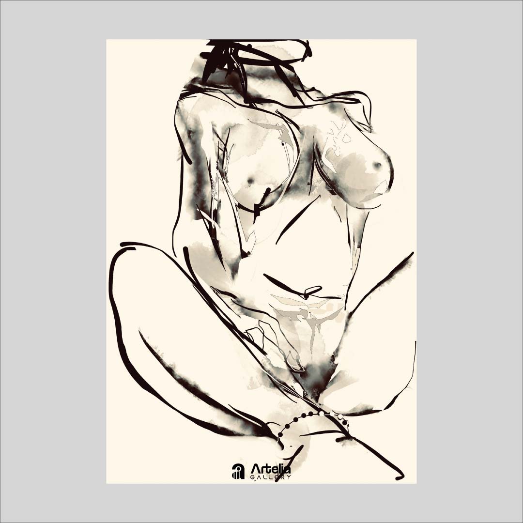 ภาพจำ ฉากนัยใจ NO.109 โดย หงา คาราวาน ศิลปินแห่งชาติ ภาพเขียนดิจิทัลปริ้นท์