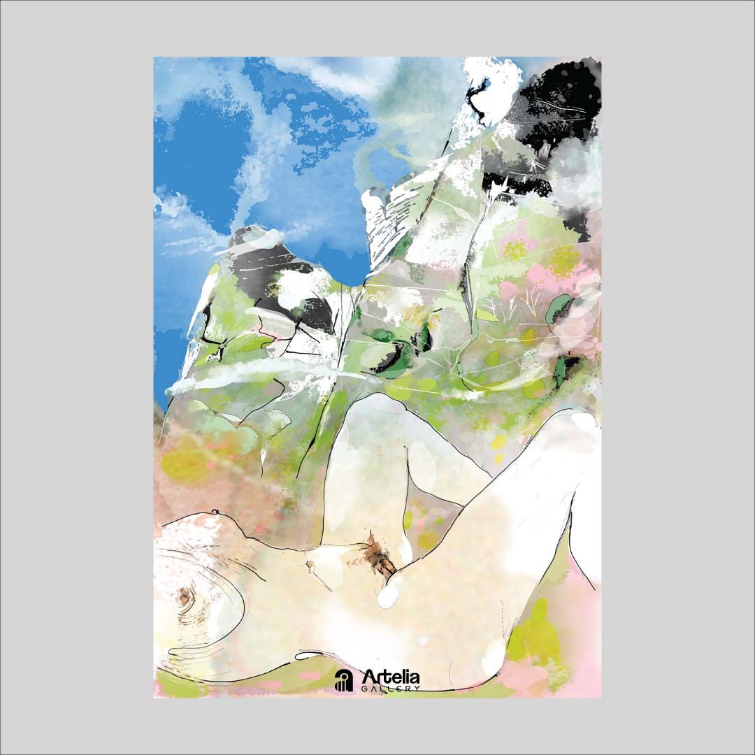 ภาพจำ ฉากนัยใจ NO.111 โดย หงา คาราวาน ศิลปินแห่งชาติ ภาพเขียนดิจิทัลปริ้นท์