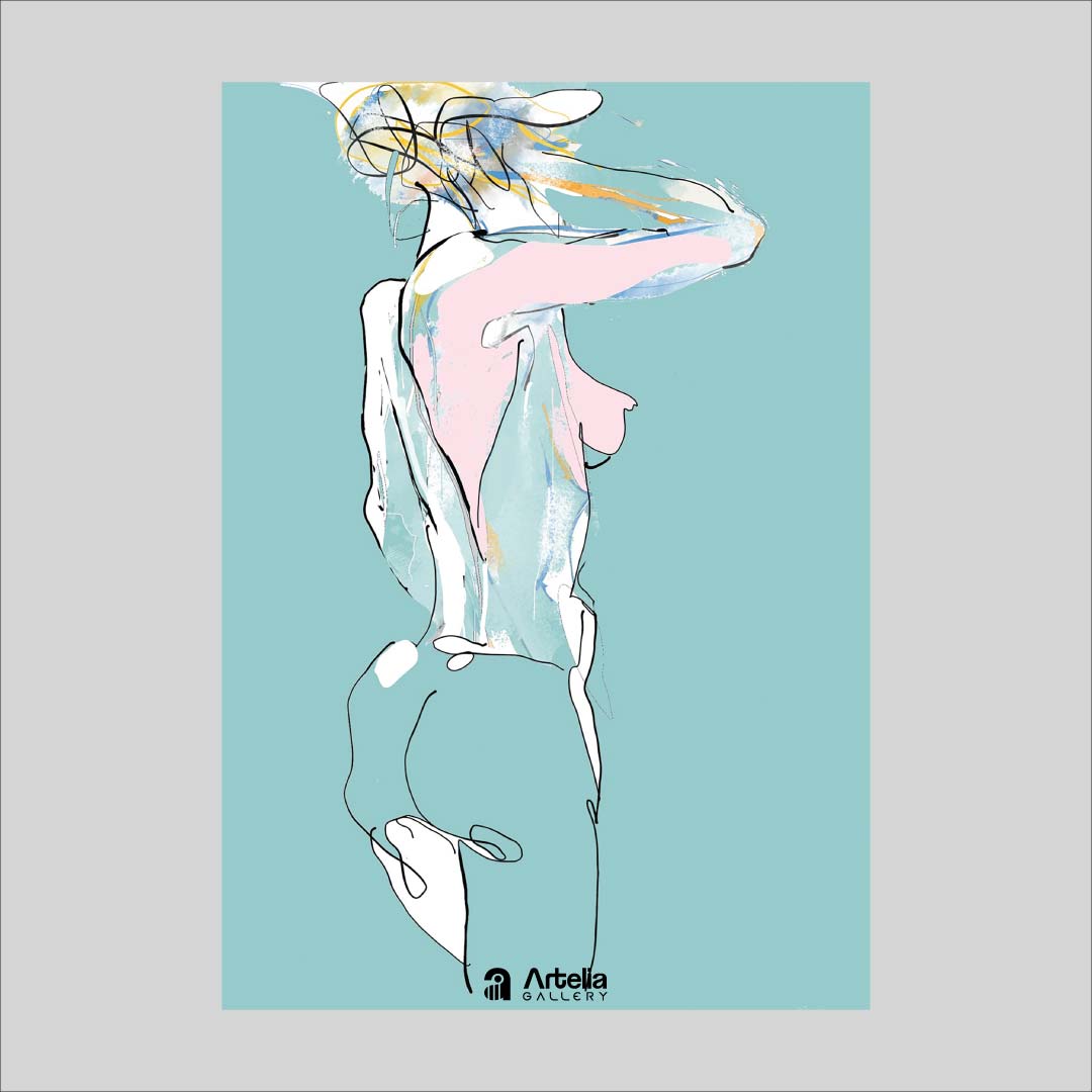 ภาพจำ ฉากนัยใจ NO.115 โดย หงา คาราวาน ศิลปินแห่งชาติ ภาพเขียนดิจิทัลปริ้นท์