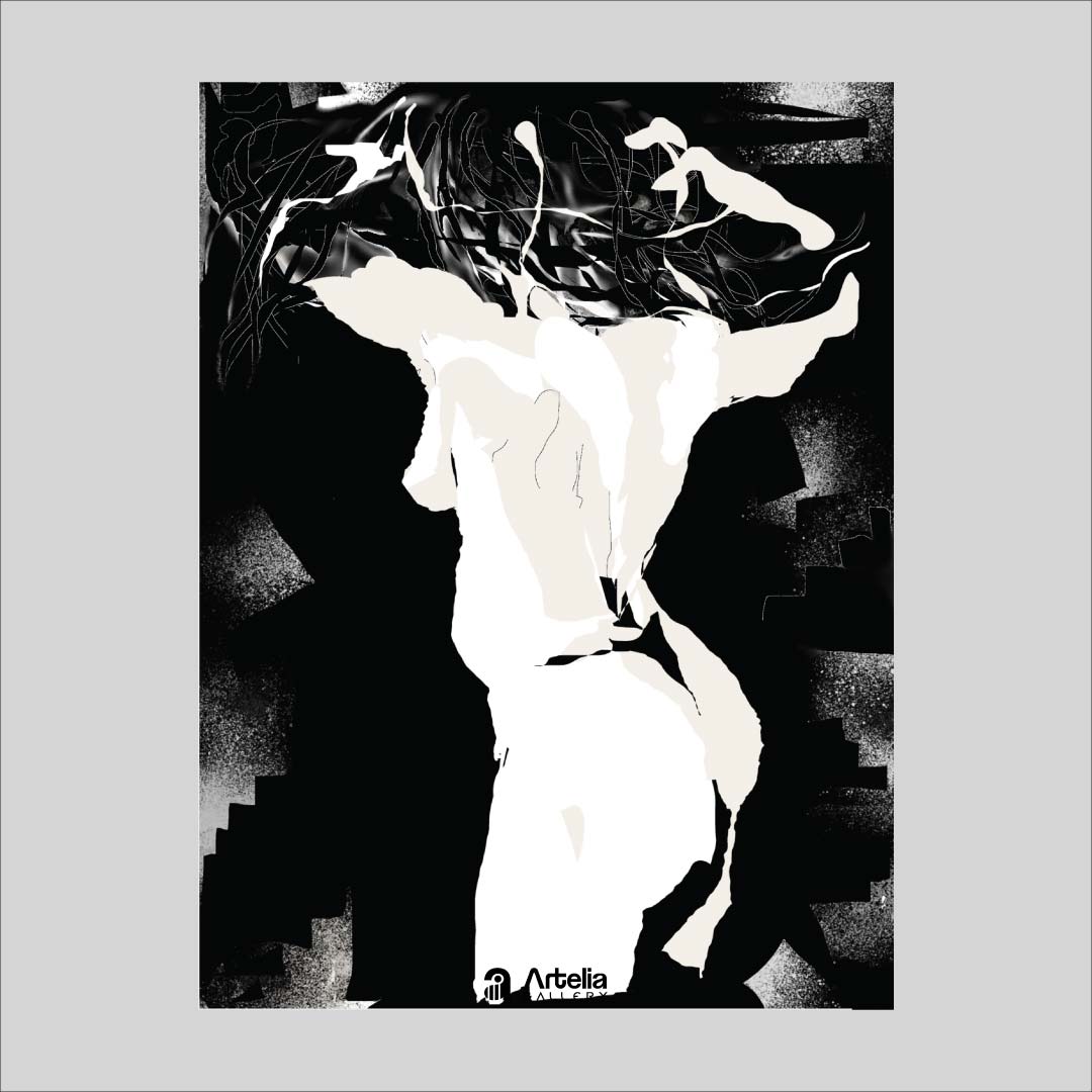 ภาพจำ ฉากนัยใจ NO.122 โดย หงา คาราวาน ศิลปินแห่งชาติ ภาพเขียนดิจิทัลปริ้นท์