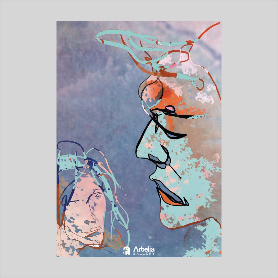 ภาพจำ ฉากนัยใจ NO.130 โดย หงา คาราวาน ศิลปินแห่งชาติ ภาพเขียนดิจิทัลปริ้นท์