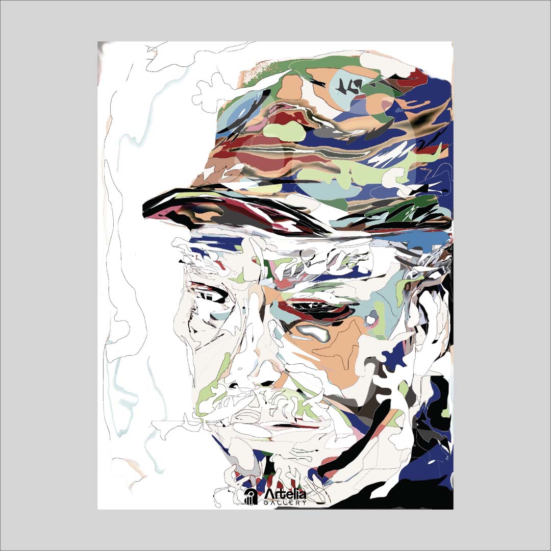 ภาพจำ ฉากนัยใจ NO.132 โดย หงา คาราวาน ศิลปินแห่งชาติ ภาพเขียนดิจิทัลปริ้นท์