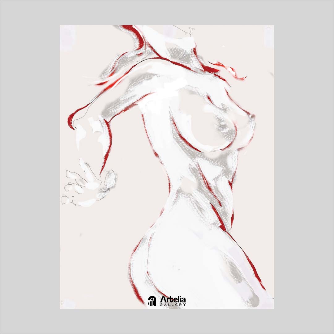 ภาพจำ ฉากนัยใจ NO.133 โดย หงา คาราวาน ศิลปินแห่งชาติ ภาพเขียนดิจิทัลปริ้นท์