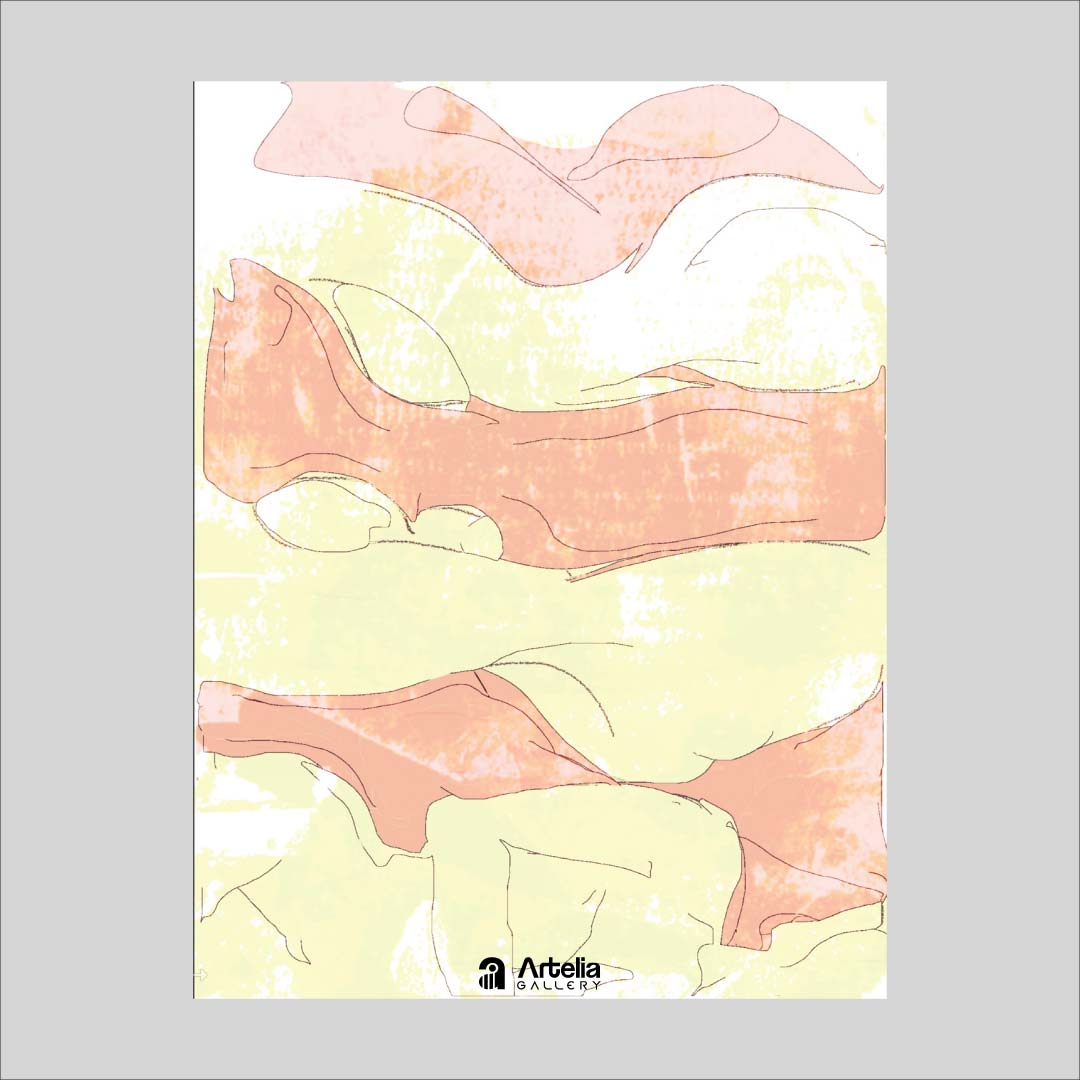 ภาพจำ ฉากนัยใจ NO.134 โดย หงา คาราวาน ศิลปินแห่งชาติ ภาพเขียนดิจิทัลปริ้นท์