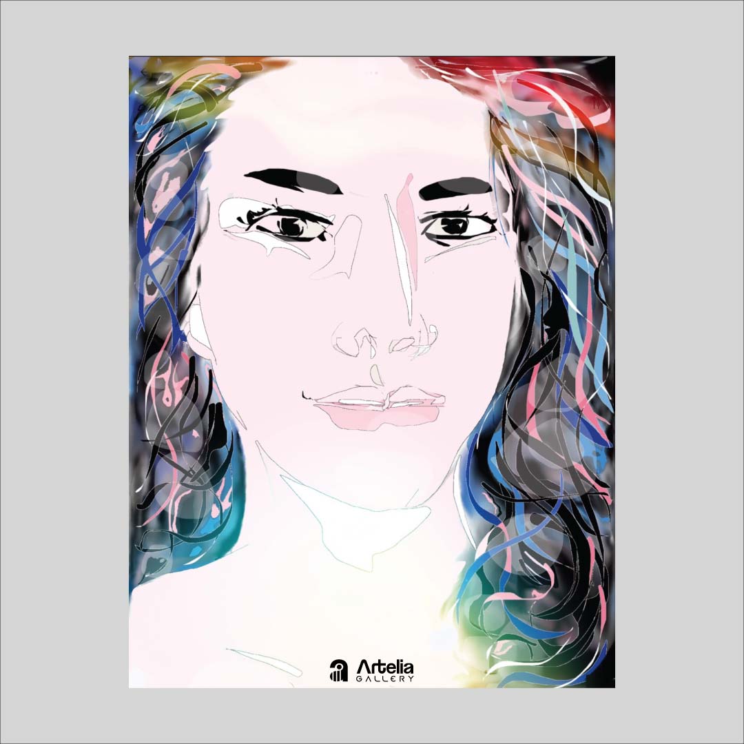 ภาพจำ ฉากนัยใจ NO.135 โดย หงา คาราวาน ศิลปินแห่งชาติ ภาพเขียนดิจิทัลปริ้นท์