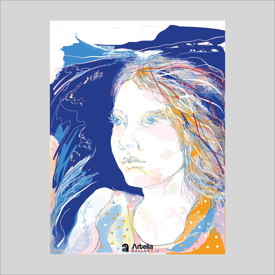 ภาพจำ ฉากนัยใจ NO.139 โดย หงา คาราวาน ศิลปินแห่งชาติ ภาพเขียนดิจิทัลปริ้นท์