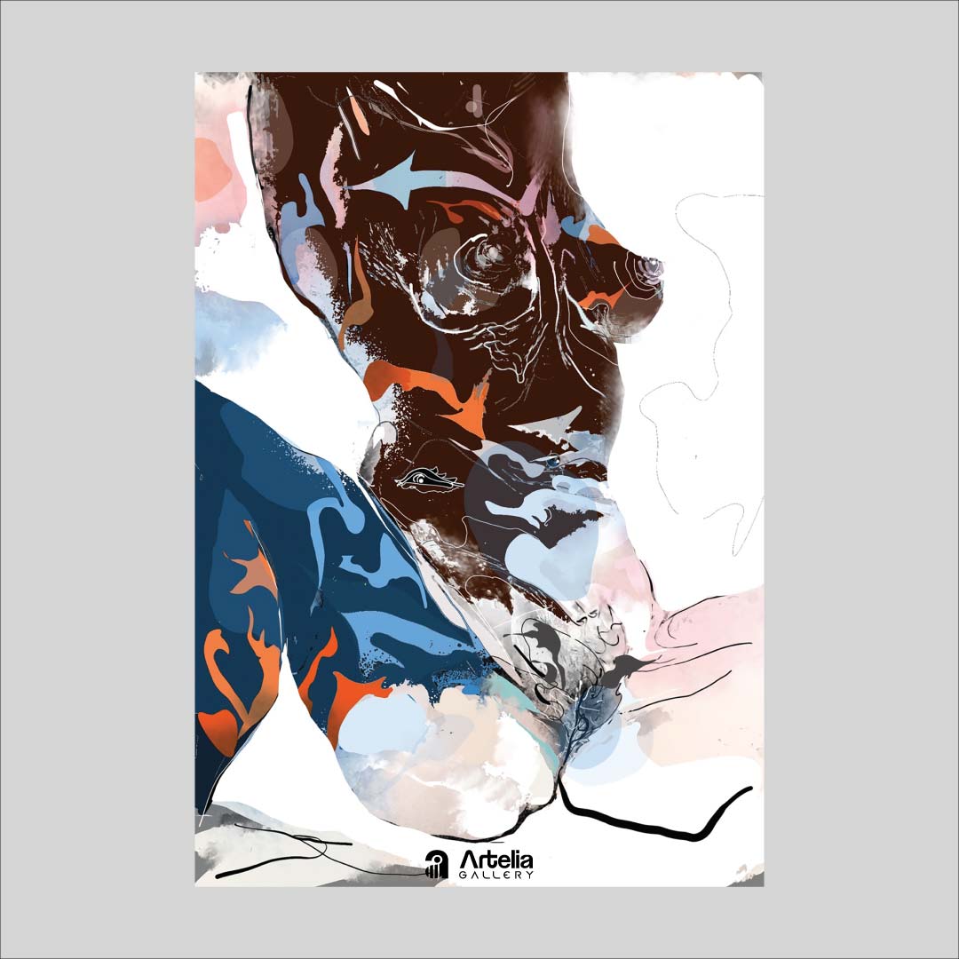 ภาพจำ ฉากนัยใจ NO.147 โดย หงา คาราวาน ศิลปินแห่งชาติ ภาพเขียนดิจิทัลปริ้นท์