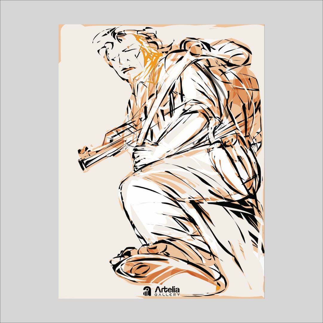 ภาพจำ ฉากนัยใจ NO.150 โดย หงา คาราวาน ศิลปินแห่งชาติ ภาพเขียนดิจิทัลปริ้นท์