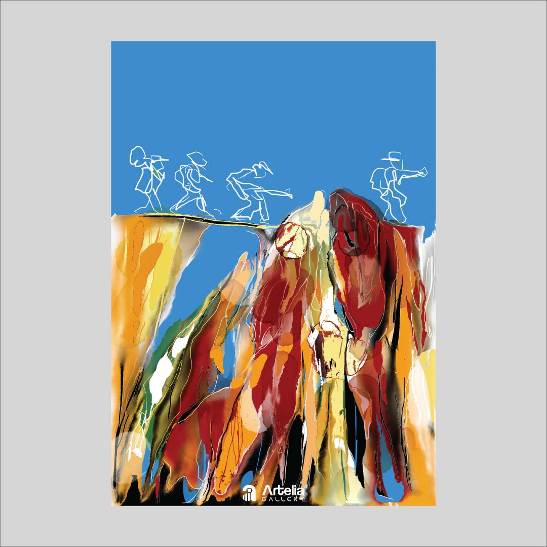 ภาพจำ ฉากนัยใจ NO.22 โดย หงา คาราวาน ศิลปินแห่งชาติ ภาพเขียนดิจิทัลปริ้นท์