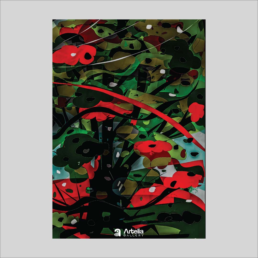 ภาพจำ ฉากนัยใจ NO.32 โดย หงา คาราวาน ศิลปินแห่งชาติ ภาพเขียนดิจิทัลปริ้นท์