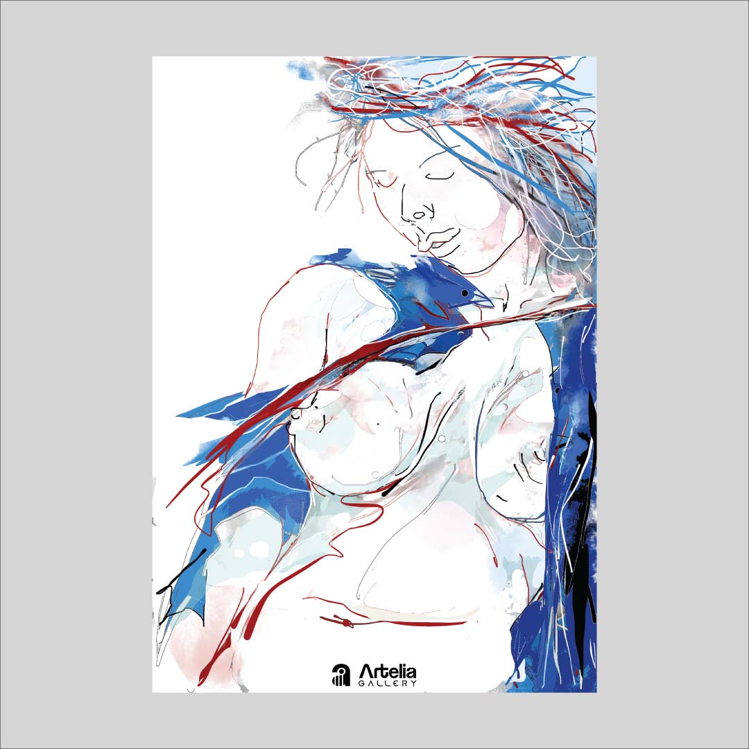 ภาพจำ ฉากนัยใจ NO.39 โดย หงา คาราวาน ศิลปินแห่งชาติ ภาพเขียนดิจิทัลปริ้นท์