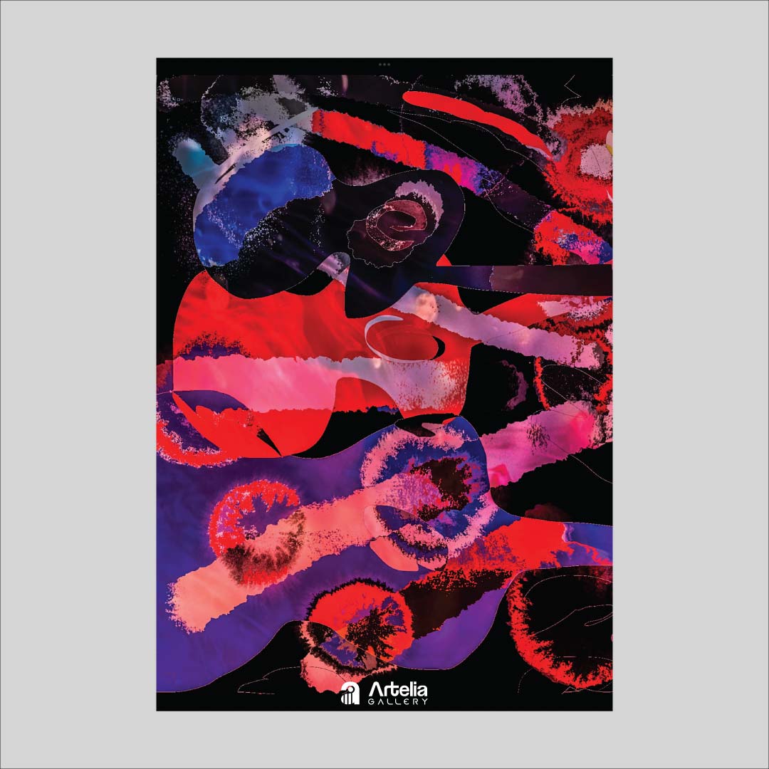 ภาพจำ ฉากนัยใจ NO.4 โดย หงา คาราวาน ศิลปินแห่งชาติ ภาพเขียนดิจิทัลปริ้นท์