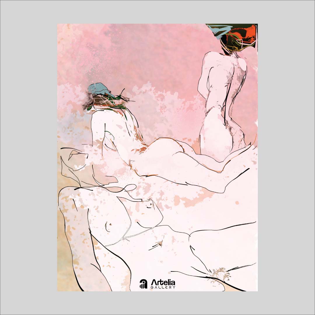 ภาพจำ ฉากนัยใจ NO.41 โดย หงา คาราวาน ศิลปินแห่งชาติ ภาพเขียนดิจิทัลปริ้นท์