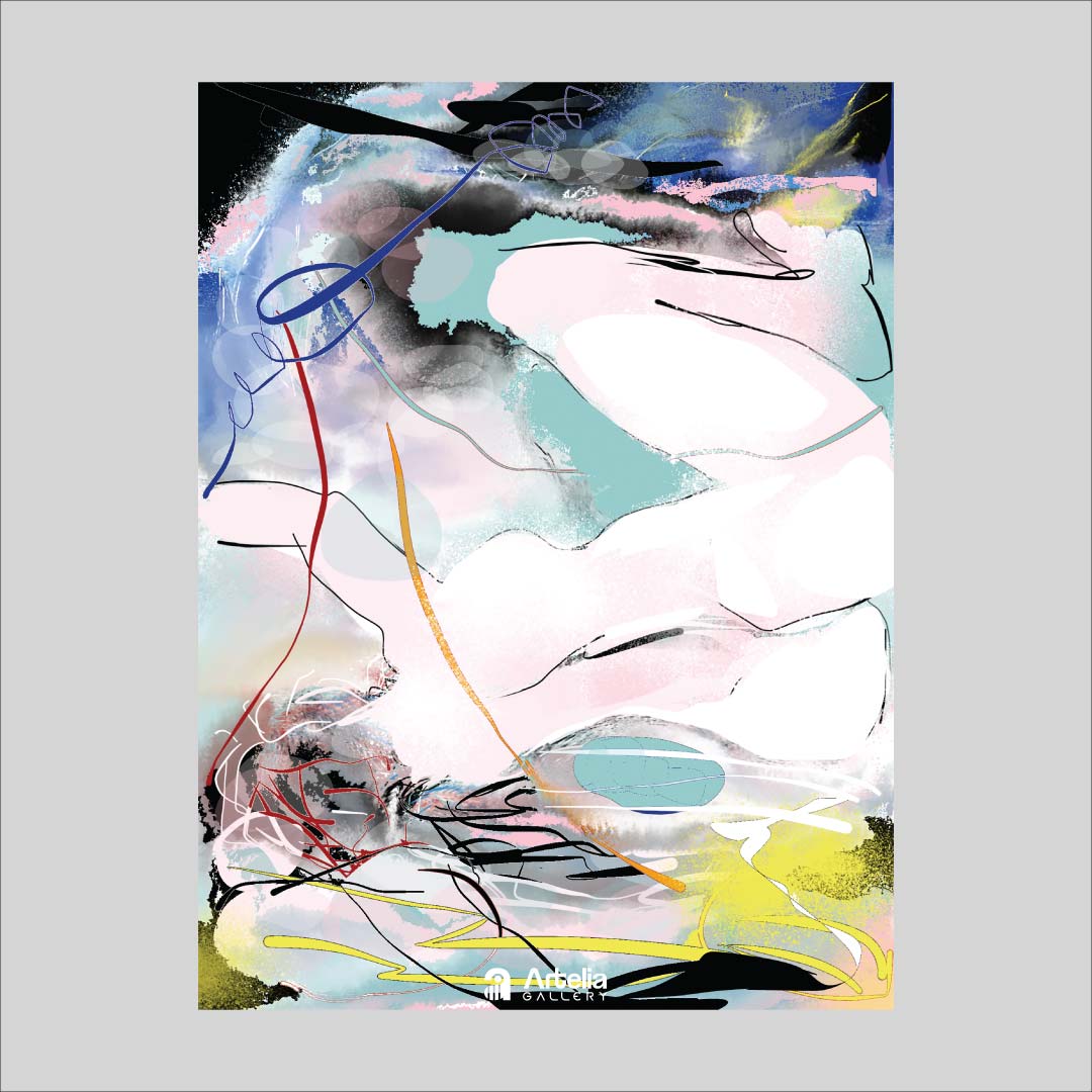 ภาพจำ ฉากนัยใจ NO.43 โดย หงา คาราวาน ศิลปินแห่งชาติ ภาพเขียนดิจิทัลปริ้นท์