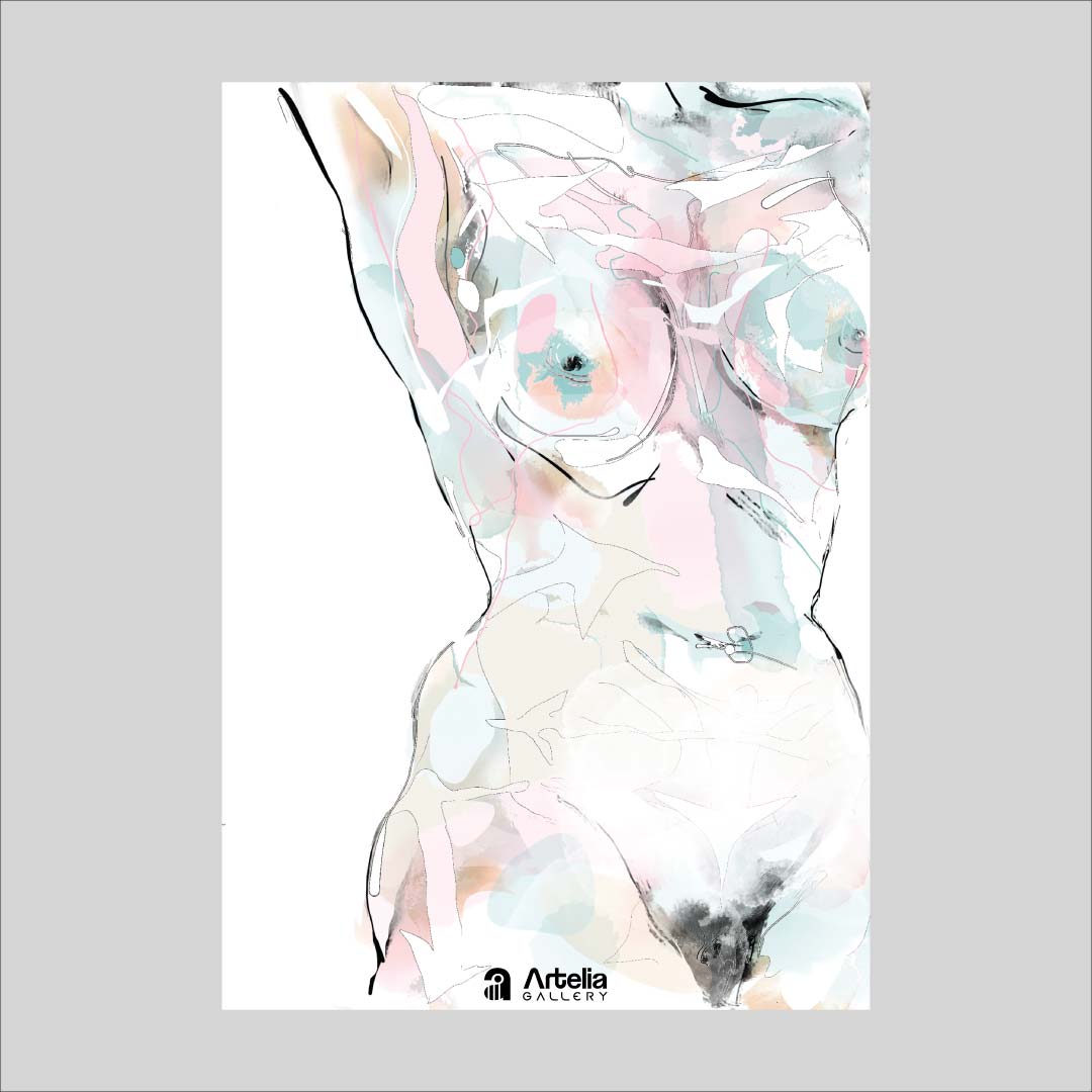 ภาพจำ ฉากนัยใจ NO.48 โดย หงา คาราวาน ศิลปินแห่งชาติ ภาพเขียนดิจิทัลปริ้นท์