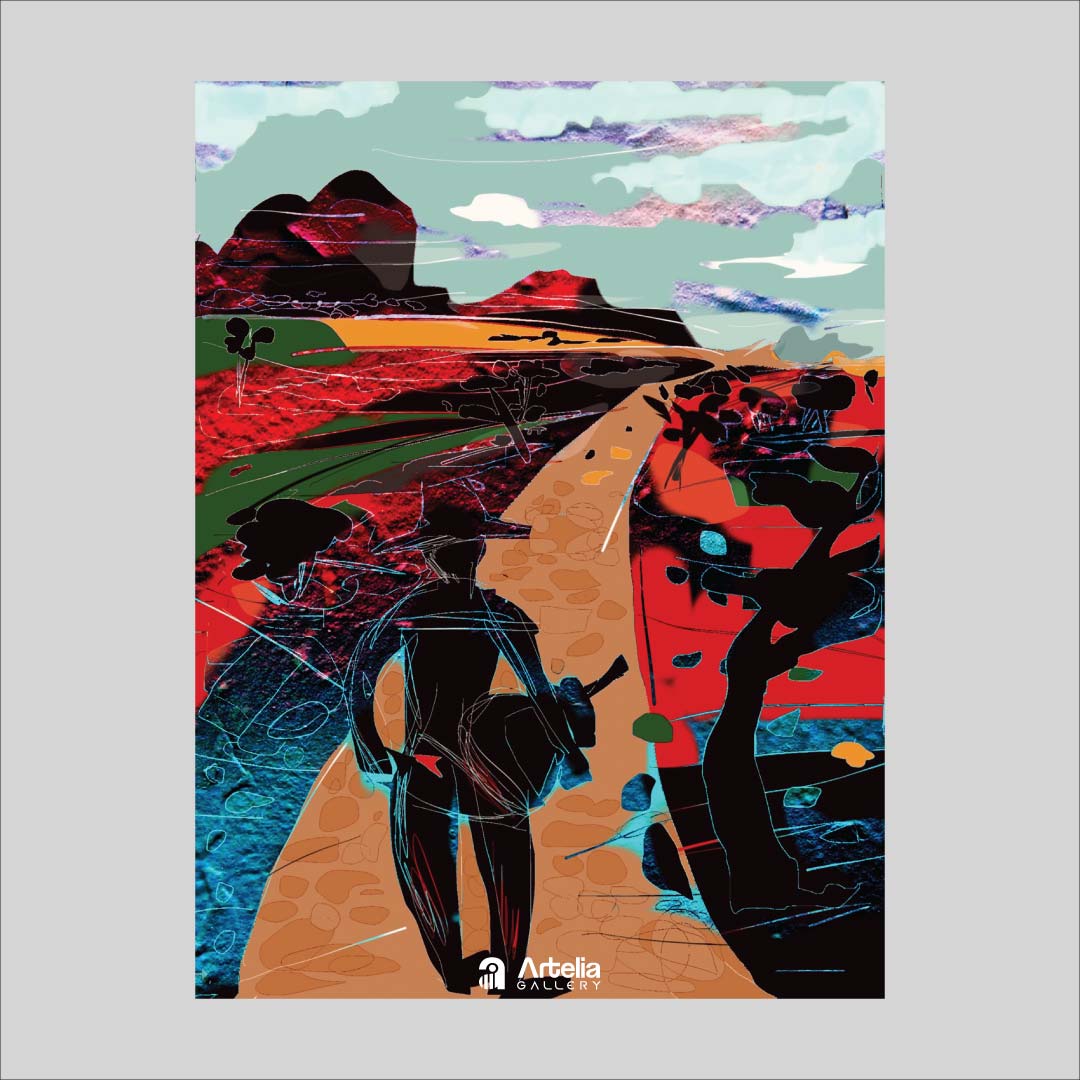 ภาพจำ ฉากนัยใจ NO.5 โดย หงา คาราวาน ศิลปินแห่งชาติ ภาพเขียนดิจิทัลปริ้นท์