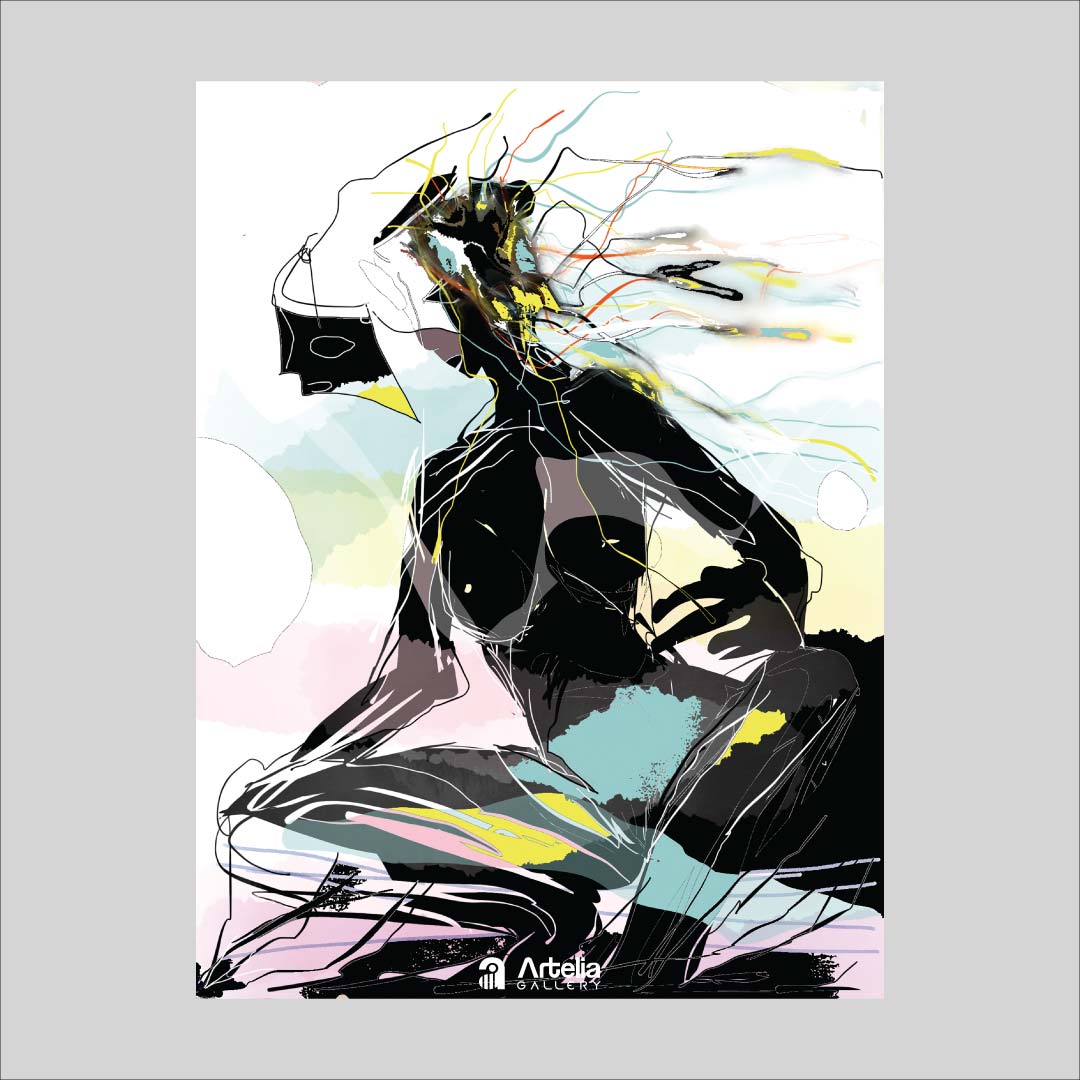 ภาพจำ ฉากนัยใจ NO.54 โดย หงา คาราวาน ศิลปินแห่งชาติ ภาพเขียนดิจิทัลปริ้นท์