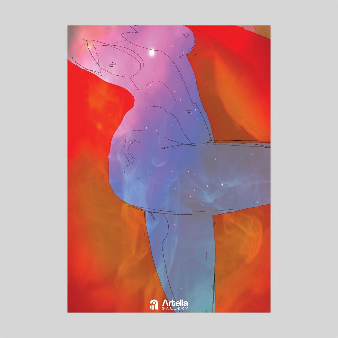 ภาพจำ ฉากนัยใจ NO.59 โดย หงา คาราวาน ศิลปินแห่งชาติ ภาพเขียนดิจิทัลปริ้นท์