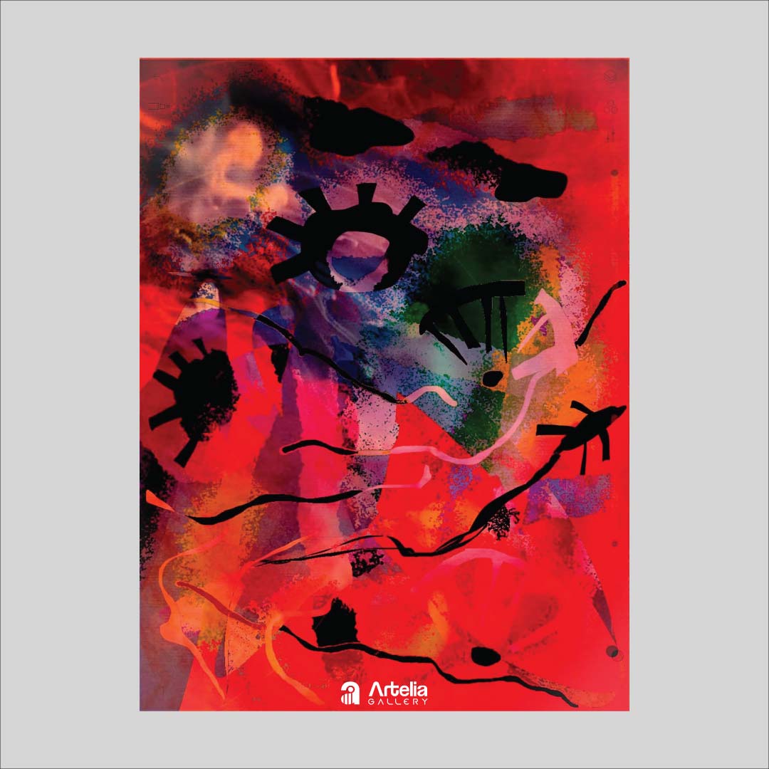 ภาพจำ ฉากนัยใจ NO.6 โดย หงา คาราวาน ศิลปินแห่งชาติ ภาพเขียนดิจิทัลปริ้นท์