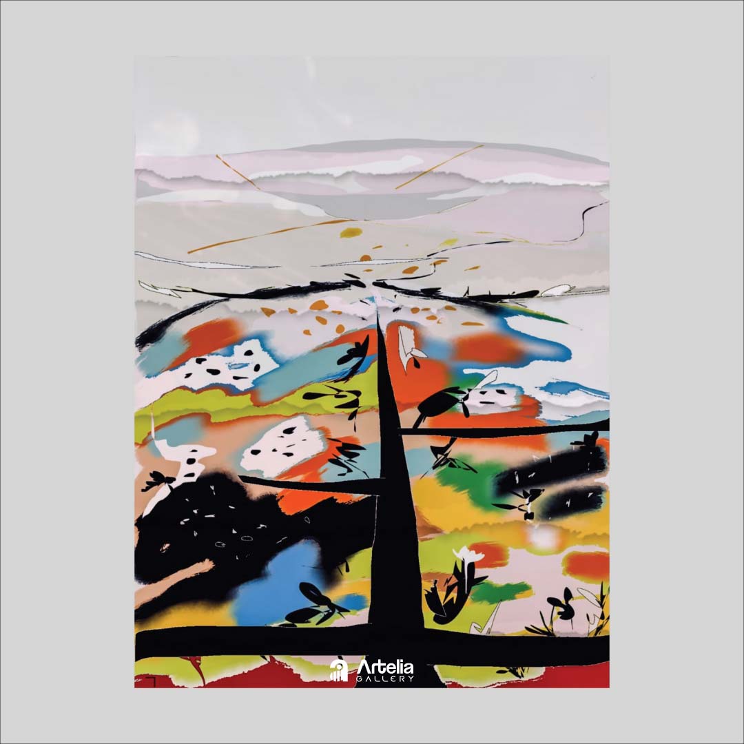 ภาพจำ ฉากนัยใจ NO.60 โดย หงา คาราวาน ศิลปินแห่งชาติ ภาพเขียนดิจิทัลปริ้นท์