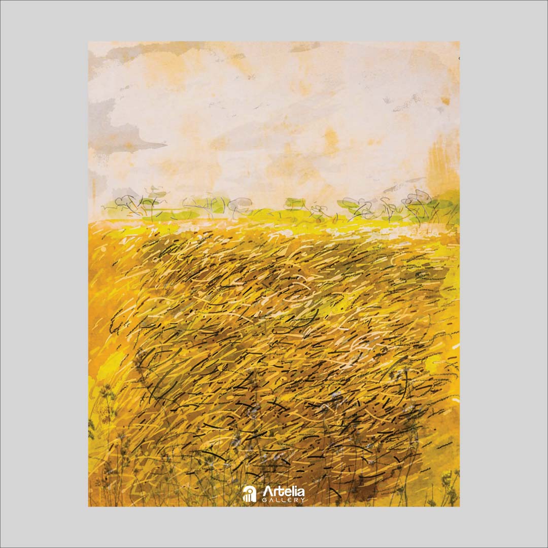 ภาพจำ ฉากนัยใจ NO.63 โดย หงา คาราวาน ศิลปินแห่งชาติ ภาพเขียนดิจิทัลปริ้นท์