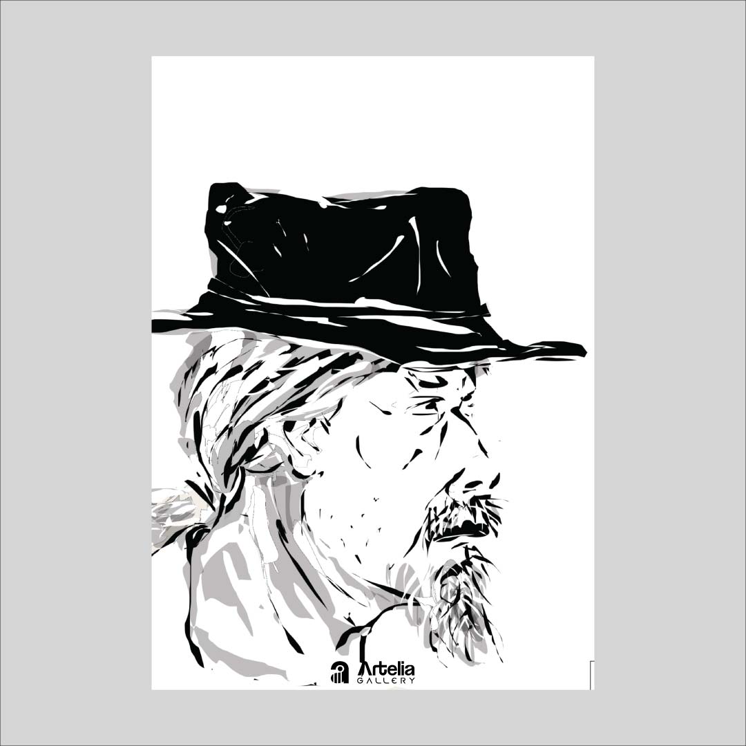 ภาพจำ ฉากนัยใจ NO.65 โดย หงา คาราวาน ศิลปินแห่งชาติ ภาพเขียนดิจิทัลปริ้นท์