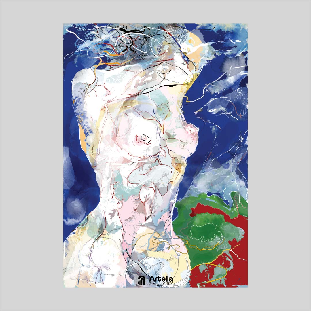 ภาพจำ ฉากนัยใจ NO.71 โดย หงา คาราวาน ศิลปินแห่งชาติ ภาพเขียนดิจิทัลปริ้นท์