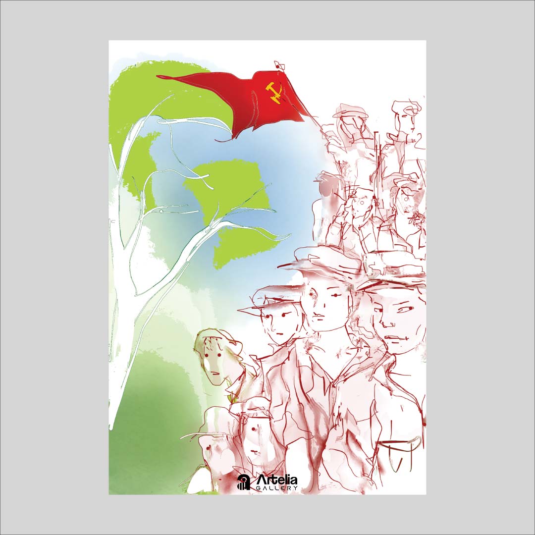 ภาพจำ ฉากนัยใจ NO.80 โดย หงา คาราวาน ศิลปินแห่งชาติ ภาพเขียนดิจิทัลปริ้นท์