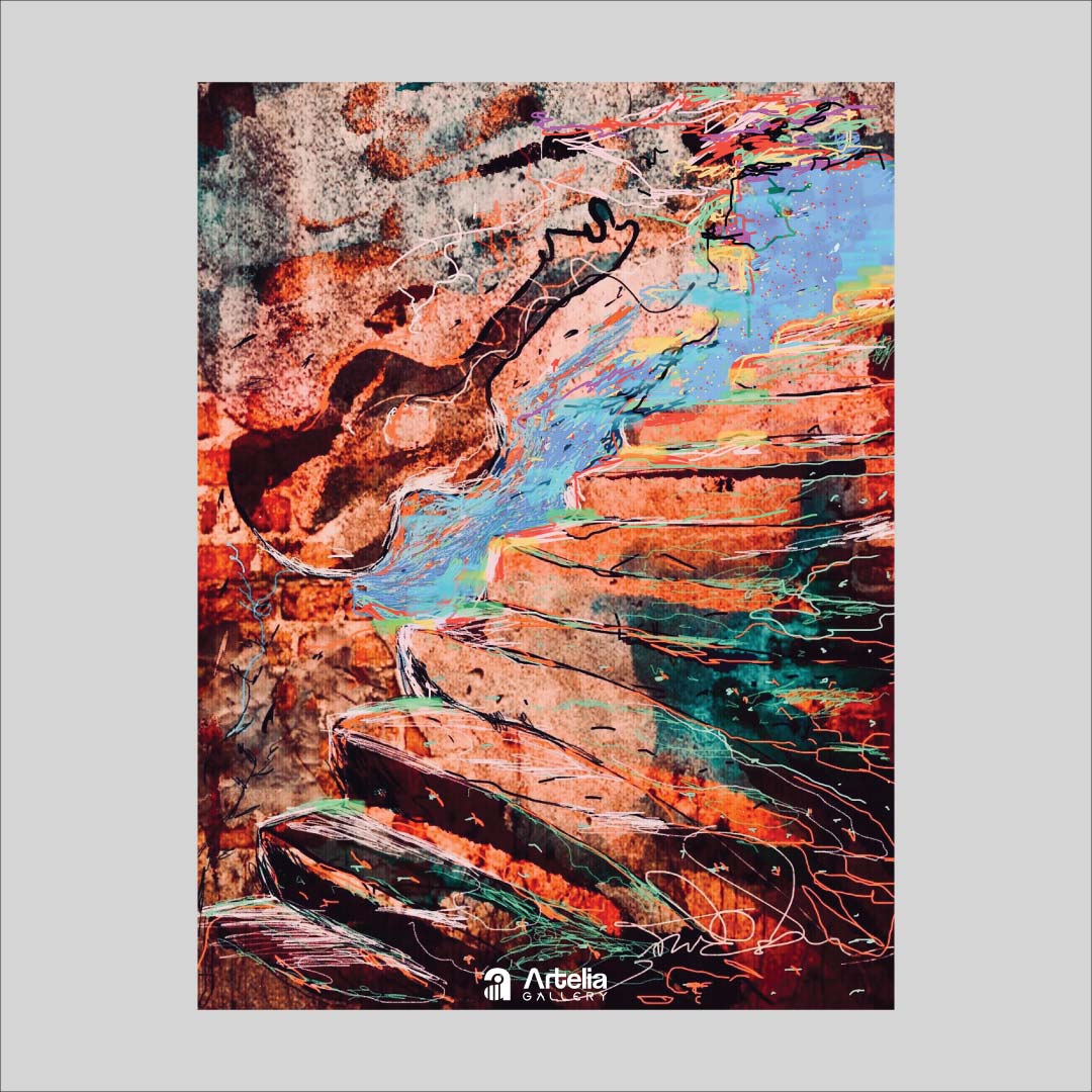 ภาพจำ ฉากนัยใจ NO.9 โดย หงา คาราวาน ศิลปินแห่งชาติ ภาพเขียนดิจิทัลปริ้นท์