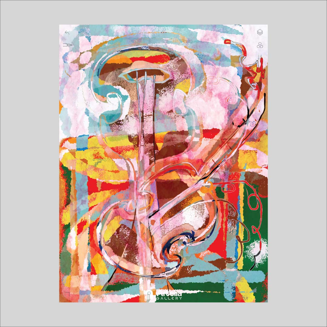 ภาพจำ ฉากนัยใจ NO.99 โดย หงา คาราวาน ศิลปินแห่งชาติ ภาพเขียนดิจิทัลปริ้นท์